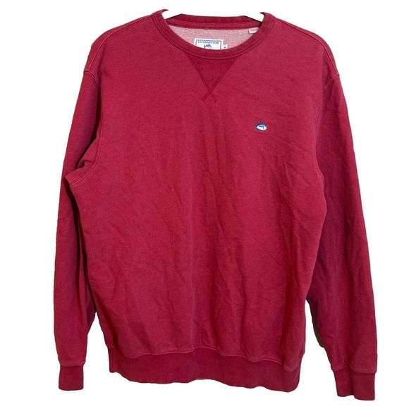 MENS MEDIUM SOUTHERN TIDES SKIPJACK‎ SWEATSHIRT Cranberry Red - Picture 1 of 4
